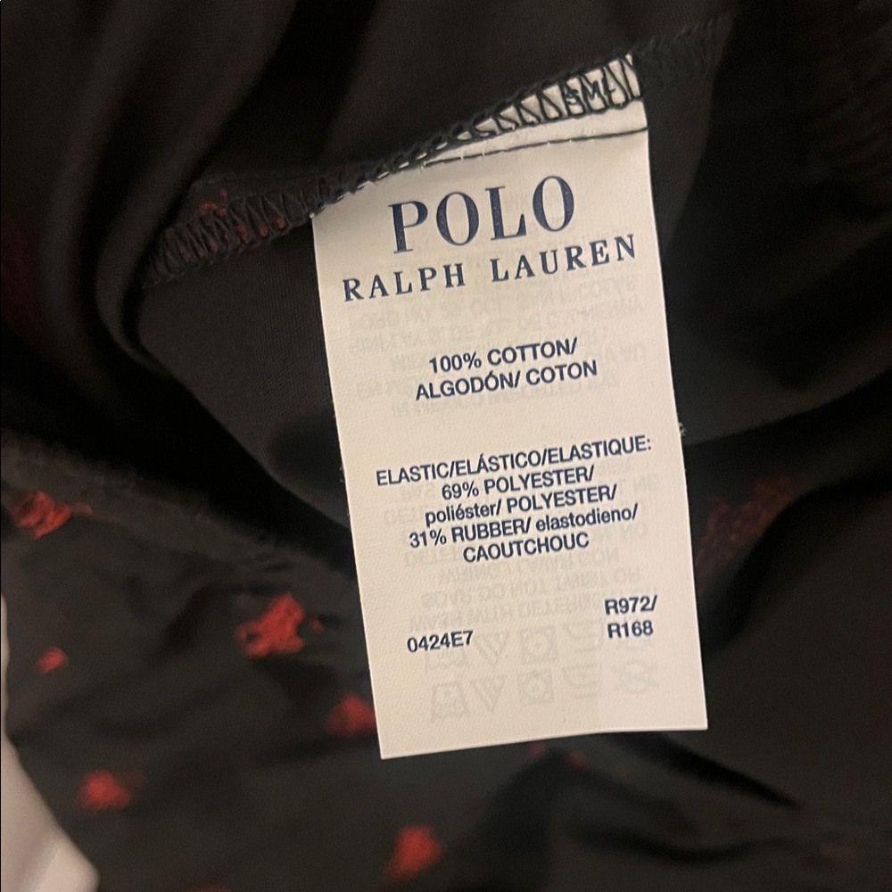 Polo Ralph Lauren Black Pajama Pants with Red Logo Men’s XL - Picture 7 of 8